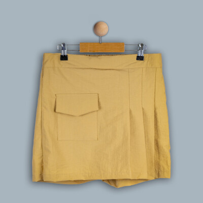 Wholesale Girl Short Skirt 10-13Y Timo 1018-TK4DÜ072241334 Бежевый 
