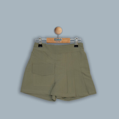 Wholesale Girl Short Skirt 10-13Y Timo 1018-TK4DÜ072241334 Хаки 