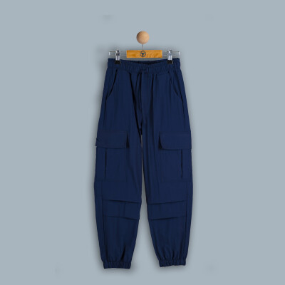 Wholesale Girl Trousers 10-13Y Timo 1018-TK4DA062241314 Темно-синий