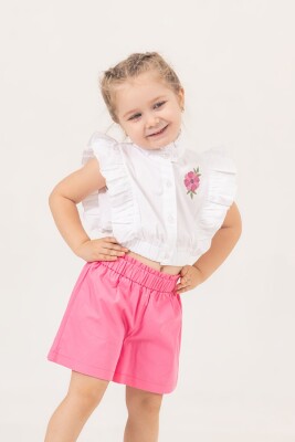 Wholesale Girls 2-Piece Blouse and Shorts Set 3-6Y Büşra Bebe 1016-24135 - 2