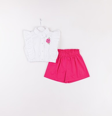 Wholesale Girls 2-Piece Blouse and Shorts Set 3-6Y Büşra Bebe 1016-24135 - 3