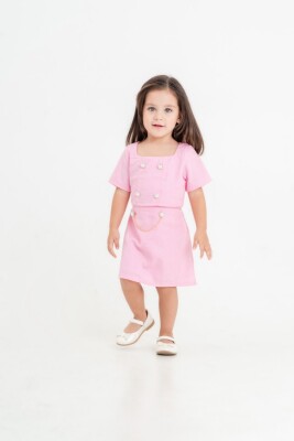 wholesale girls 2-piece Blouse and Skirt Set 2-6 KidsRoom 1031-5850 Розовый 