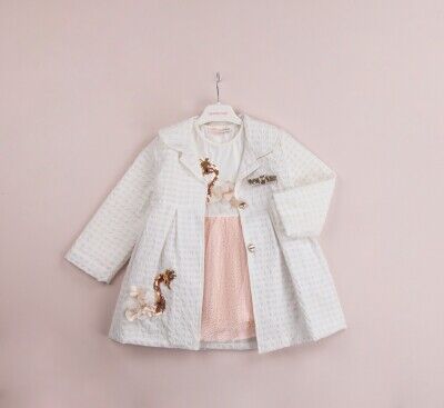 Wholesale Girls 2-Piece Coat and Dress Set 1-4Y BabyRose 1002-4018 - 3