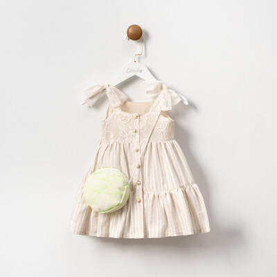 Wholesale Girls 2-Piece Dress and Bag 2-5Y Cumino 1014-CMN3535 Зелёный 