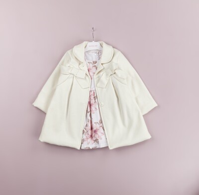 Wholesale Girls 2-Piece Dress and Coat Set 2-5Y BabyRose 1002-4362 Экрю