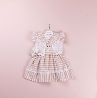 Wholesale Girls 2-Piece Dress Set with Bolero 1-4Y BabyRose 1002-4105 - Babyrose (1)