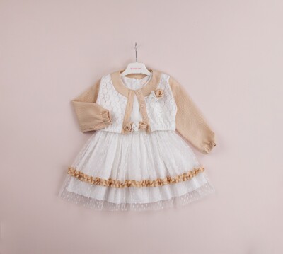 Wholesale Girls 2-Piece Dress with Bolero 1-4Y BabyRose 1002-4085 - 3
