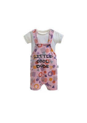 Wholesale Girls 2-Piece Rompers And T-Shirt Set 2-6Y Wogi 1030-WG-2402 Розовый 