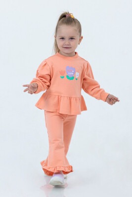 Wholesale Girls 2-Piece Set 2-5Y Tuffy 1099-563 Орандево-розовый 