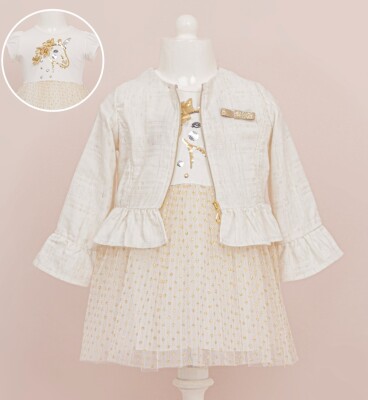 Wholesale Girls 2-Piece Set with Jacket and Tulle Dress 1-4Y BabyRose 1002-4149 - 1
