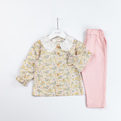 Wholesale Girls 2-Piece Shirt and Pants 2-5Y Sani 1068-2315 - Sani (1)