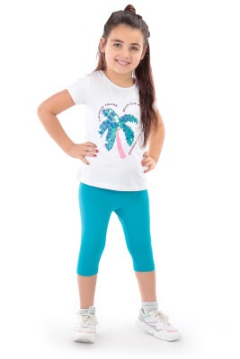 Wholesale Girls 2-Piece T-shirt and Leggings set 8-14Y Elnino 1025-22254 - Elnino