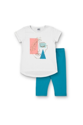 Wholesale Girls 2-Piece T-shirt and Leggings set 8-14Y Elnino 1025-22257 - Elnino (1)