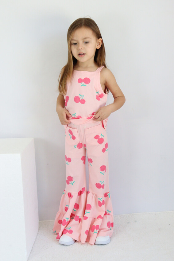 Wholesale Girls 2-Piece T-Shirt and Pants Set 2-5Y Tuffy 1099-9556-R - 1