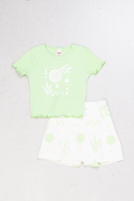 Wholesale Girls' 2-Piece T-Shirt and Shorts Set 4-9Y DMB Boys&Girls 1081-0413 - DMB Boys&Girls