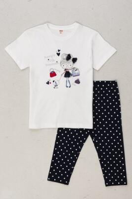 Wholesale Girls 2-Piece T-Shirt and Tights Set 3-7Y DMB Boys&Girls 1081-0276 - 2