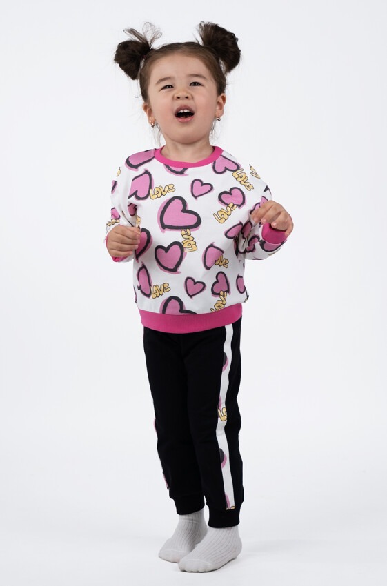 Wholesale Girls 2-Piece Tracksuit Set 1-5Y Serkon Baby&Kids 1084-M0503 - 2