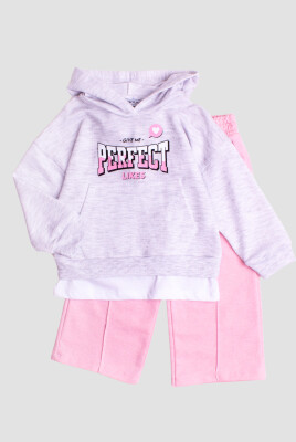 Wholesale Girls 2-Piece Tracksuit Set 2-6Y Cassolini 2059-35101 Розовый 