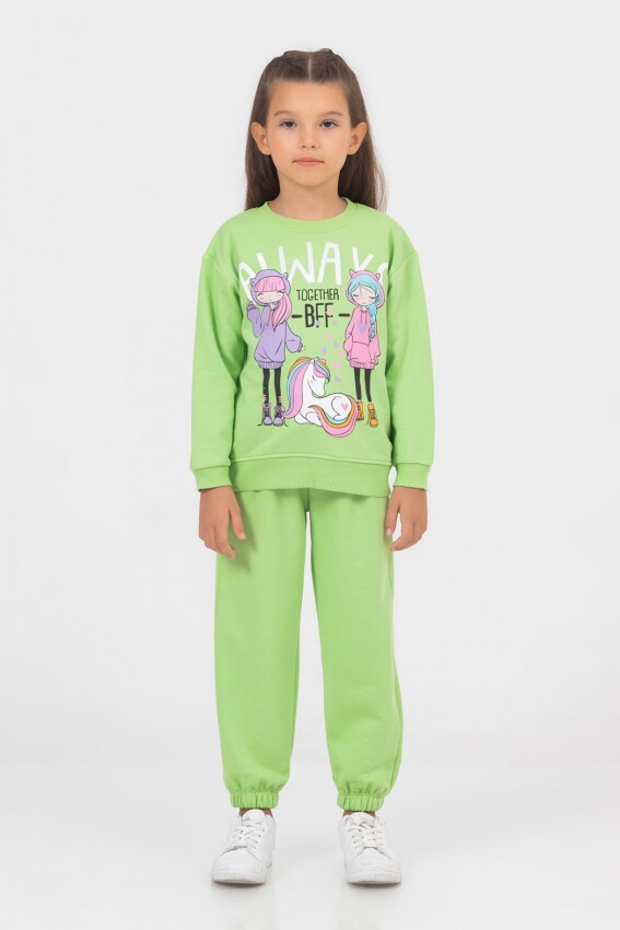 Wholesale Girls 2-Piece Tracksuit Set 4-7Y DMB Boys&Girls 1081-9756 - 1