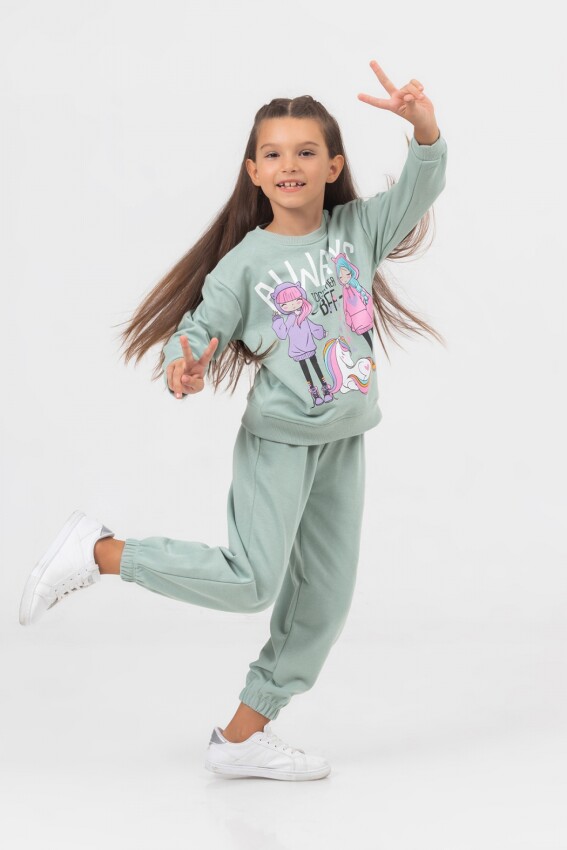 Wholesale Girls 2-Piece Tracksuit Set 4-7Y DMB Boys&Girls 1081-9756 - 4