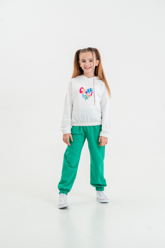 Wholesale Girls 2-Piece Tracksuit Set 6-9Y Matmazel 2021-8003 - 1