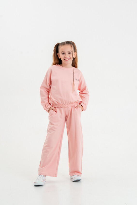 Wholesale Girls 2-Piece Tracksuit Set 7-10Y Matmazel 2021-8001 - 2