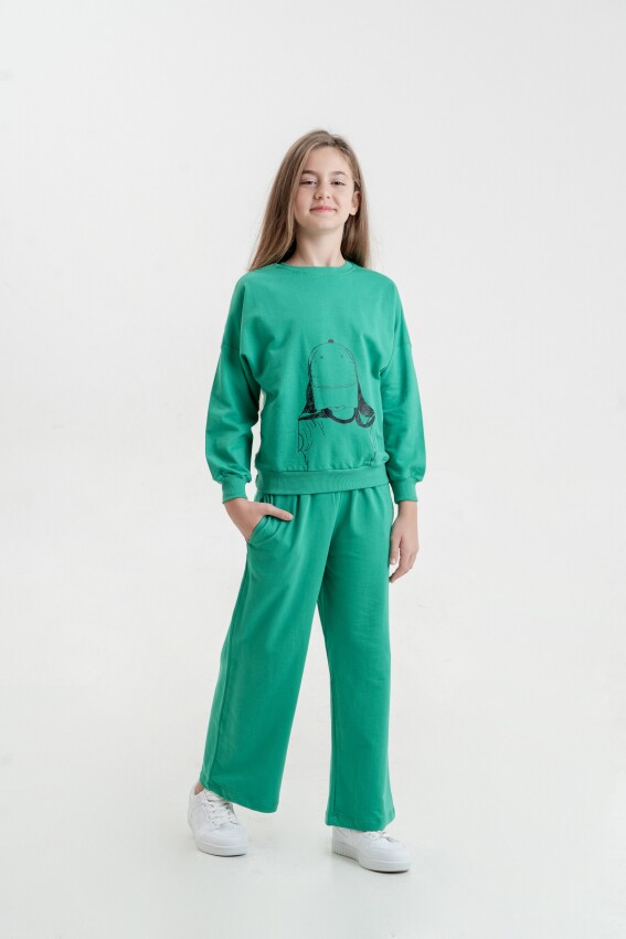 Wholesale Girls 2-Piece Tracksuit Set 7-10Y Matmazel 2021-8014 - 1