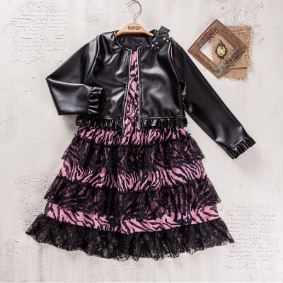 Wholesale Girls 2-Pieces Jacket and Dress 9-12Y Elayza 2023-2340 - Elayza