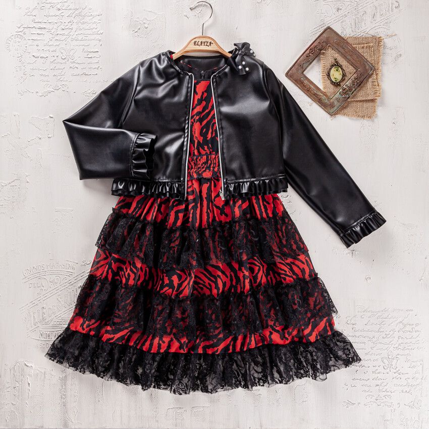 Wholesale Girls 2-Pieces Jacket and Dress 9-12Y Elayza 2023-2340 - 3