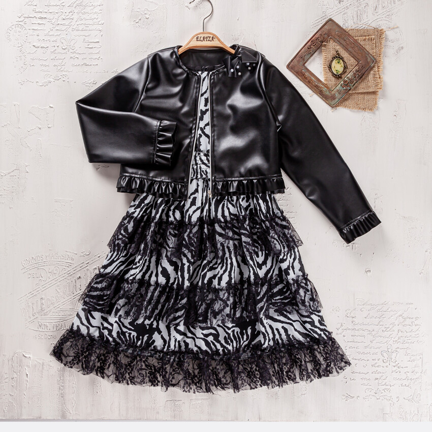 Wholesale Girls 2-Pieces Jacket and Dress 9-12Y Elayza 2023-2340 - 4