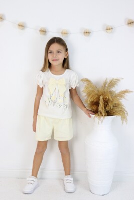 Wholesale Girls 2-Pieces T-shirt and Short Set 2-6Y Serkon Baby&Kids 1084-M0614 - Serkon Baby&Kids