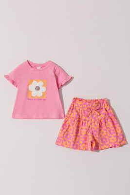 Wholesale Girls 2-Pieces T-shirt and Skirt Set 2-5Y Tuffy 1099-1296 - Tuffy (1)