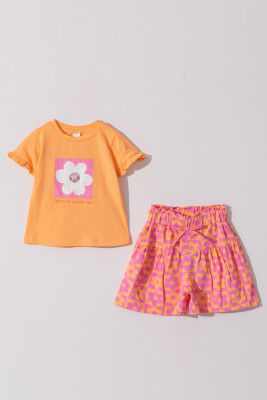Wholesale Girls 2-Pieces T-shirt and Skirt Set 2-5Y Tuffy 1099-1296 - 4