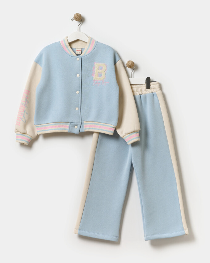 Wholesale Girl's 2pcs Jacket and Trousers Set 5-8Y Miniloox 1054-24428 - 1