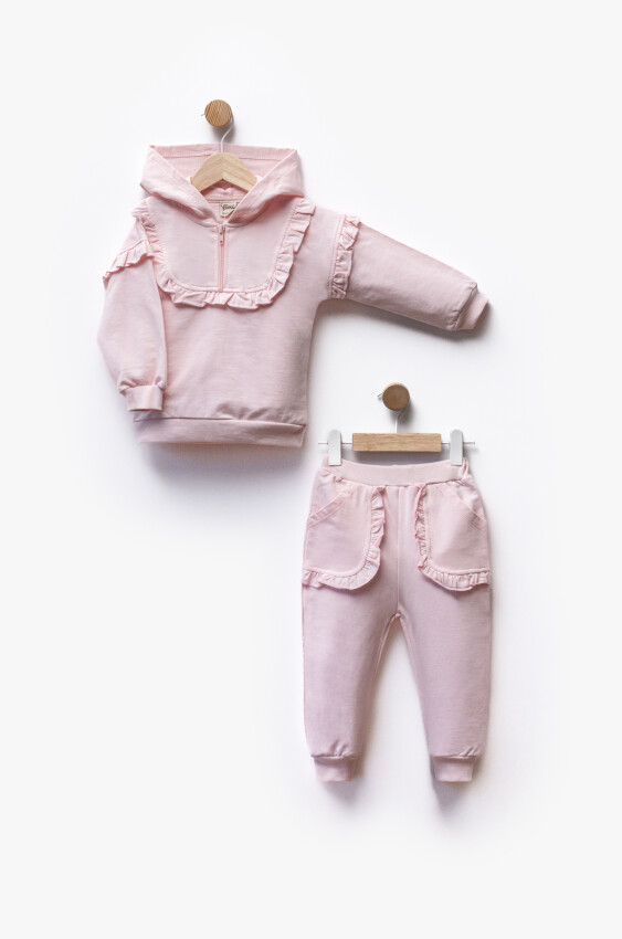 Wholesale Girl's 2pcs Sweat and Trousers Set 1-5Y Flexi Baby 2063-217538 - 1