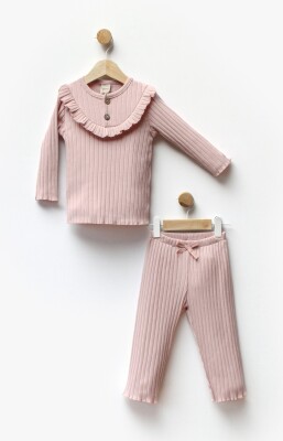 Wholesale Girl's 2pcs Tracksuit Set 1-5Y Flexi Baby 2063-217562 Розовый 