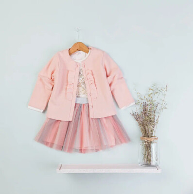 Wholesale Girls 3-Piece Jacket Body and Tulle Skirt 1-4Y BabyRose 1002-4670 - Babyrose