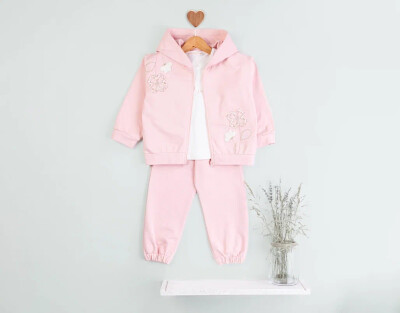 Wholesale Girl's 3pcs Tracksuit Set 2-5Y BabyRose 1002-7801 - Babyrose