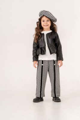 Wholesale Girls' 4-Piece Pants, Jacket, Bodysuit, and Hat Set 2-5Y Eray Kids 1044-6328 - 1