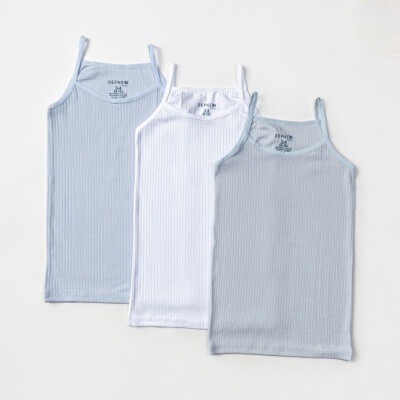 Wholesale Girls 5-Piece Undershirt Set 3-12Y Defne 1064-DFN-A052-23 Микс