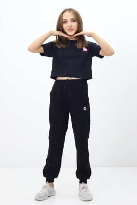 Wholesale Girls' Basic Sweatpants 11-14Y Nickel 2060-20110-3 - Nickel