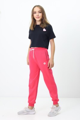 Wholesale Girls' Basic Sweatpants 11-14Y Nickel 2060-20110-3 Киноварь