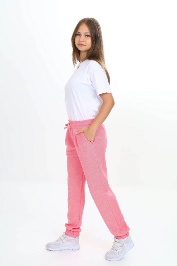 Wholesale Girls' Basic Sweatpants 7-10Y Nickel 2060-20093-2 - 2