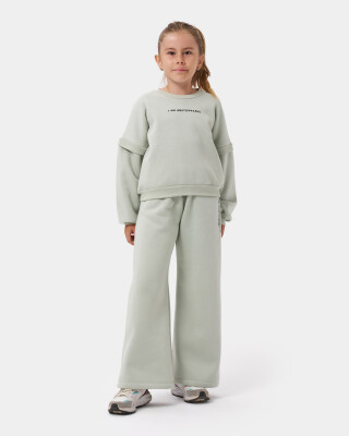 Wholesale Girl's Basic Tracksuit Set 10-13Y Miniloox 1054-24437 - Miniloox