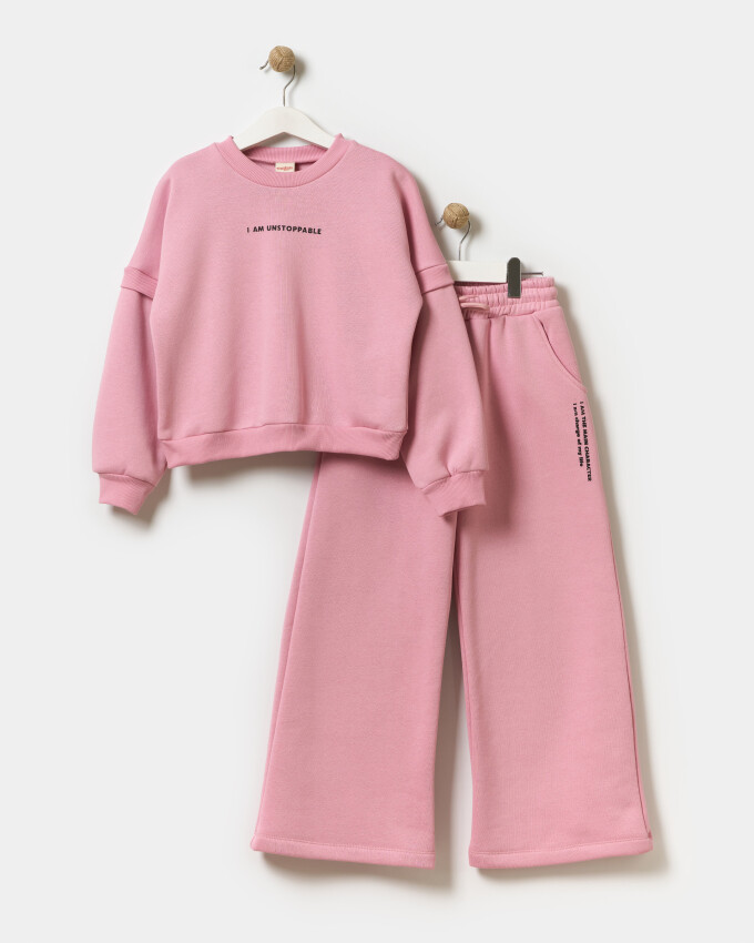 Wholesale Girl's Basic Tracksuit Set 10-13Y Miniloox 1054-24437 - 3