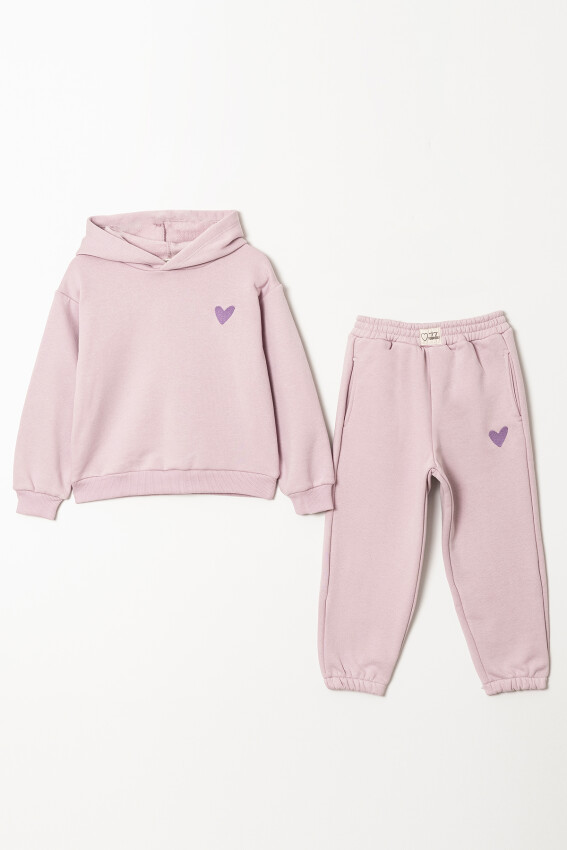 Wholesale Girls Basic Tracksuit Set 6-9Y Tuffy 1099-01106 - 3