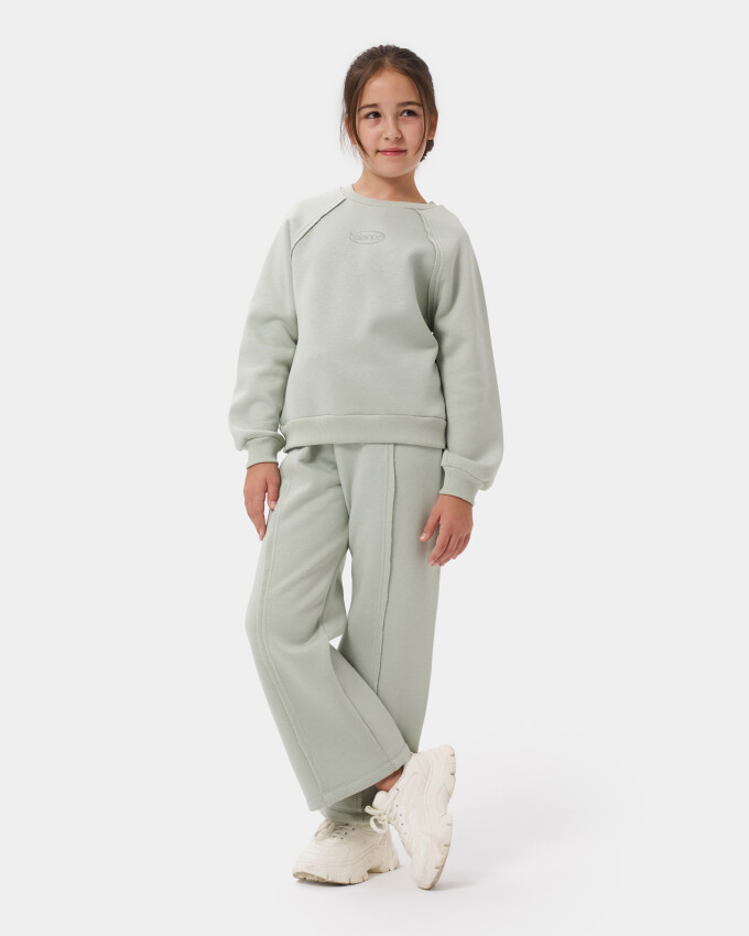 Wholesale Girls Basic Tracksuit Set 9-12Y Miniloox 1054-24434 - 1