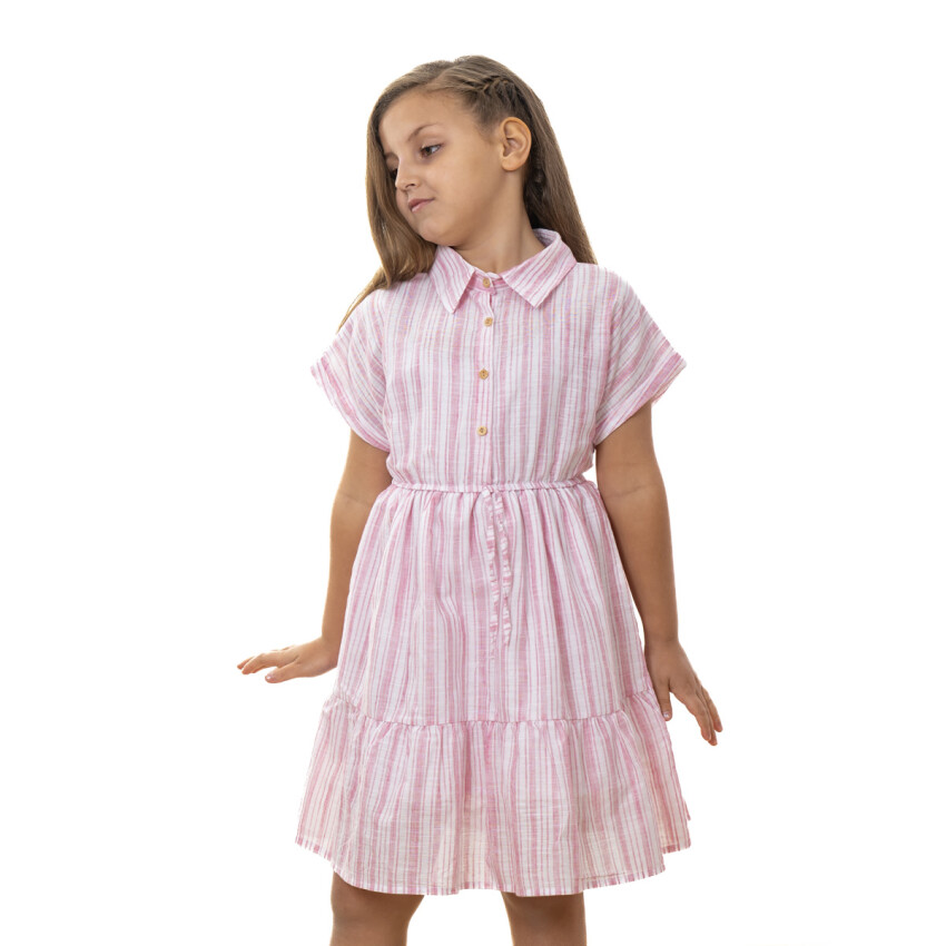 Wholesale Girl's Bat Sleeve Dress 6-9Y Timo 1018-TK5DÜ042257623 - 2