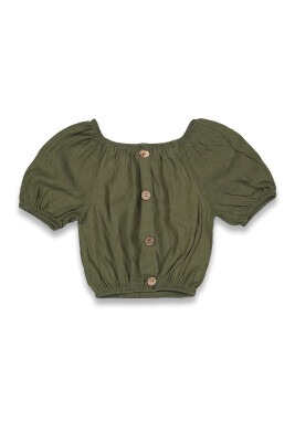 Wholesale Girls Blouse 6-14Y Panino 1077-22031 Хаки 