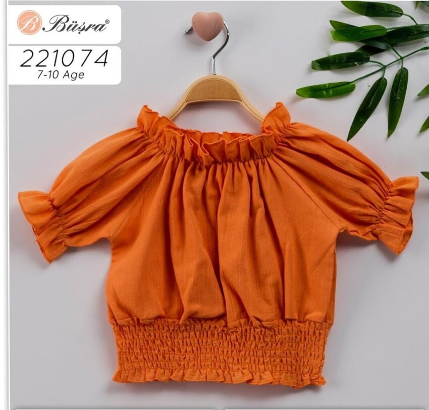 Wholesale Girls Blouse 7-10Y Büşra Bebe 1016-221074 - 2